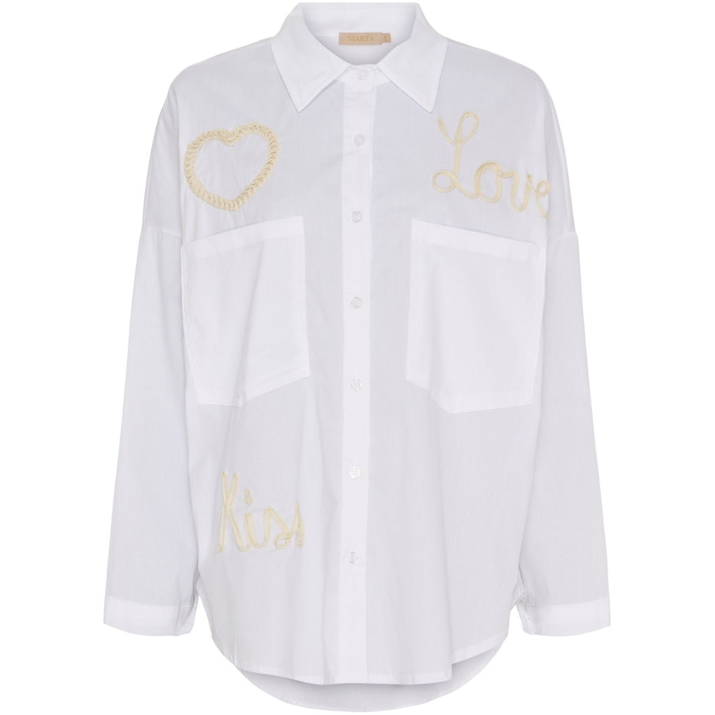 MARTA DU CHATEAU Marta du chateau dam skjorta MdcCarine 258035 Shirt White
