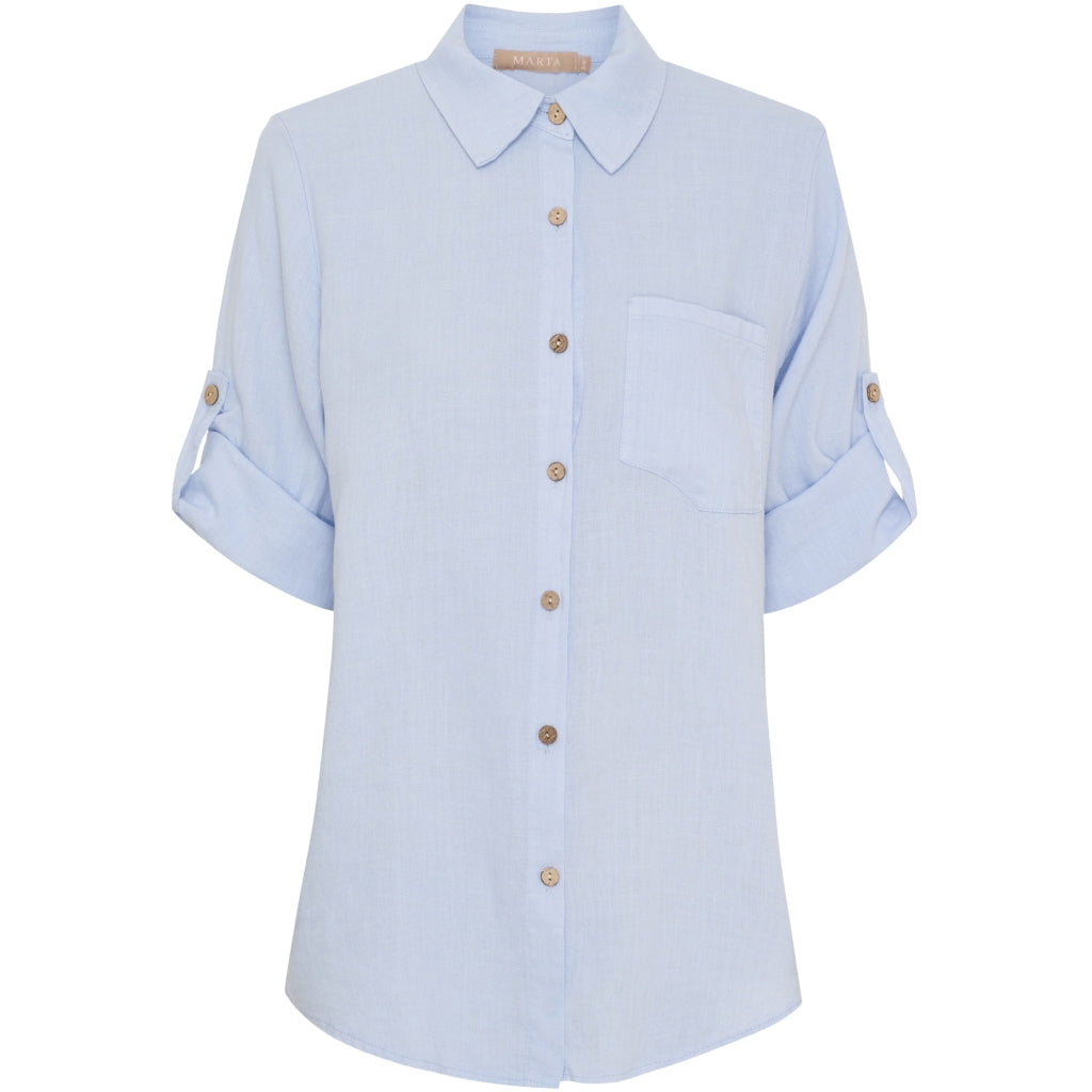 MARTA DU CHATEAU Marta du chateau dam skjorta MdcKiara 258354 Shirt Celeste2389