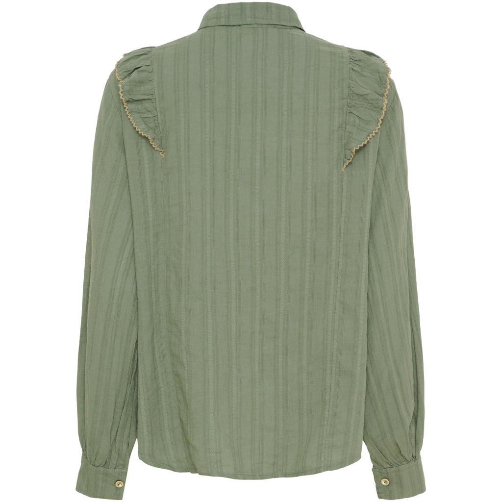 MARTA DU CHATEAU Marta du chateau dam skjorta MdcLaurette 6843 Shirt Military/Beige