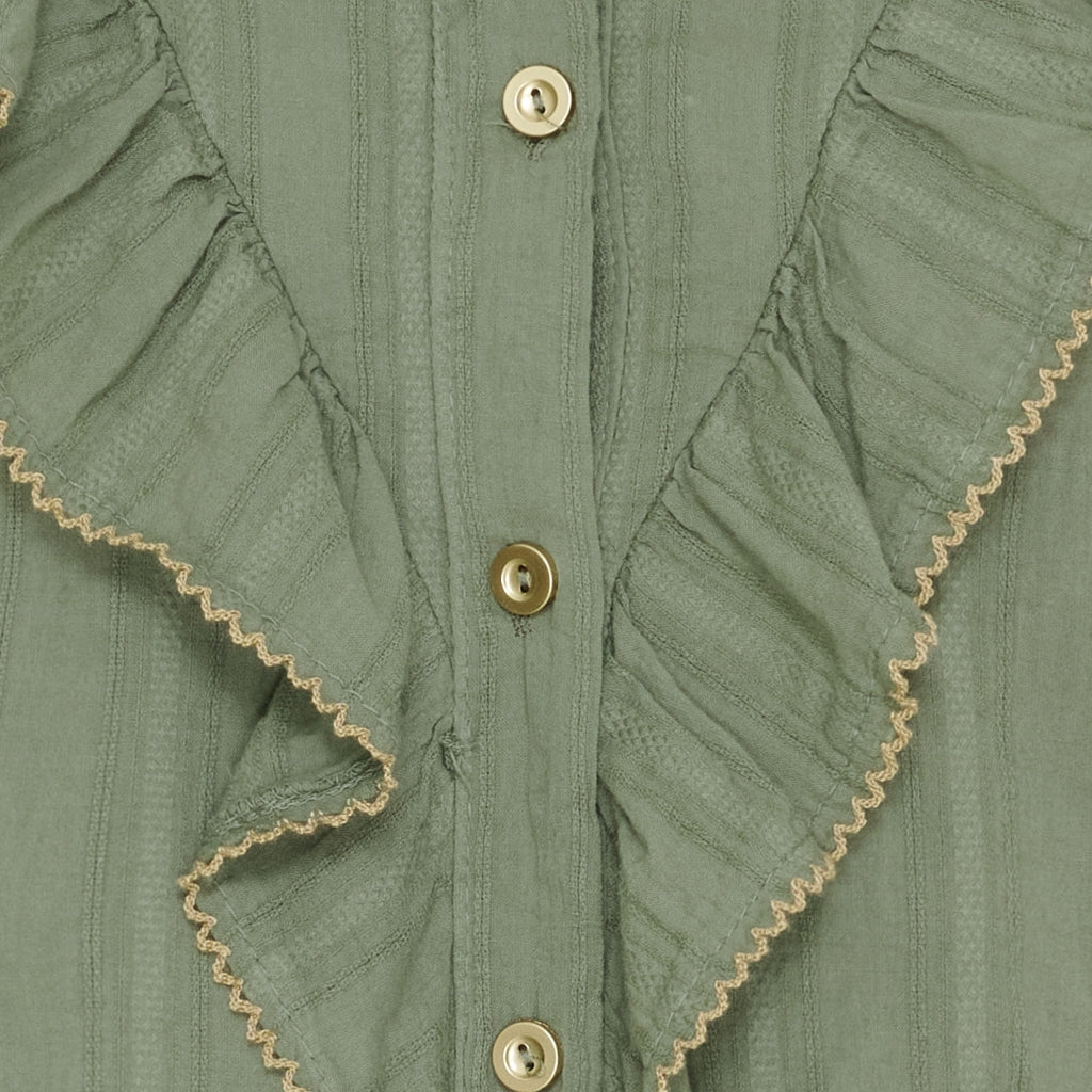 MARTA DU CHATEAU Marta du chateau dam skjorta MdcLaurette 6843 Shirt Military/Beige