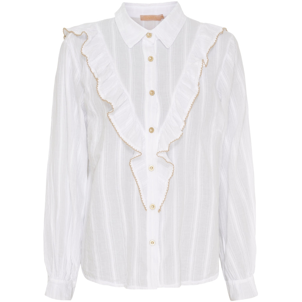 MARTA DU CHATEAU Marta du chateau dam skjorta MdcLaurette 6843 Shirt White/beige