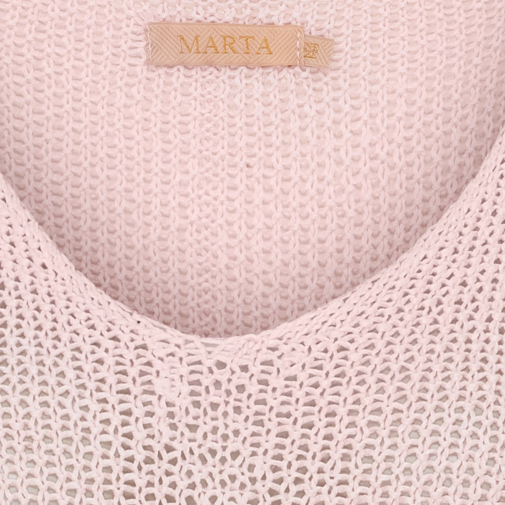 MARTA DU CHATEAU Marta du chateau dam stickad tröja 7010 Knit Baby Pink