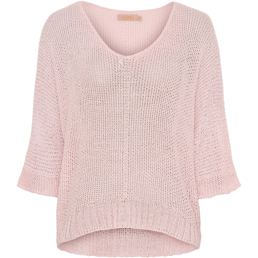 MARTA DU CHATEAU Marta du chateau dam stickad tröja 7010 Knit Baby Pink