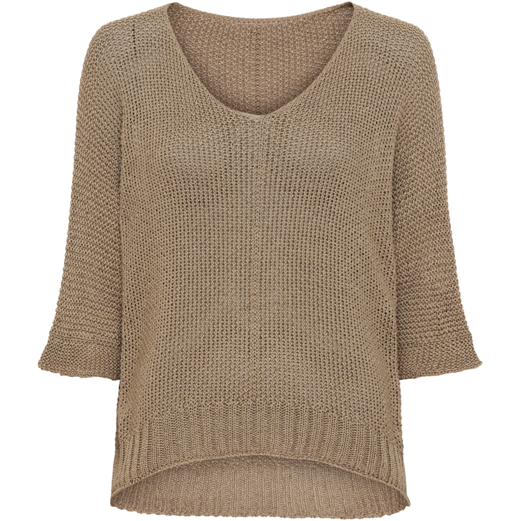 MARTA DU CHATEAU Marta du chateau dam stickad tröja 7010 Knit Fango