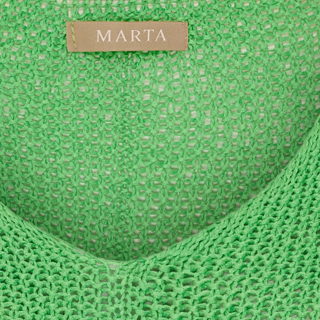 MARTA DU CHATEAU Marta du chateau dam stickad tröja 7010 Knit Green127