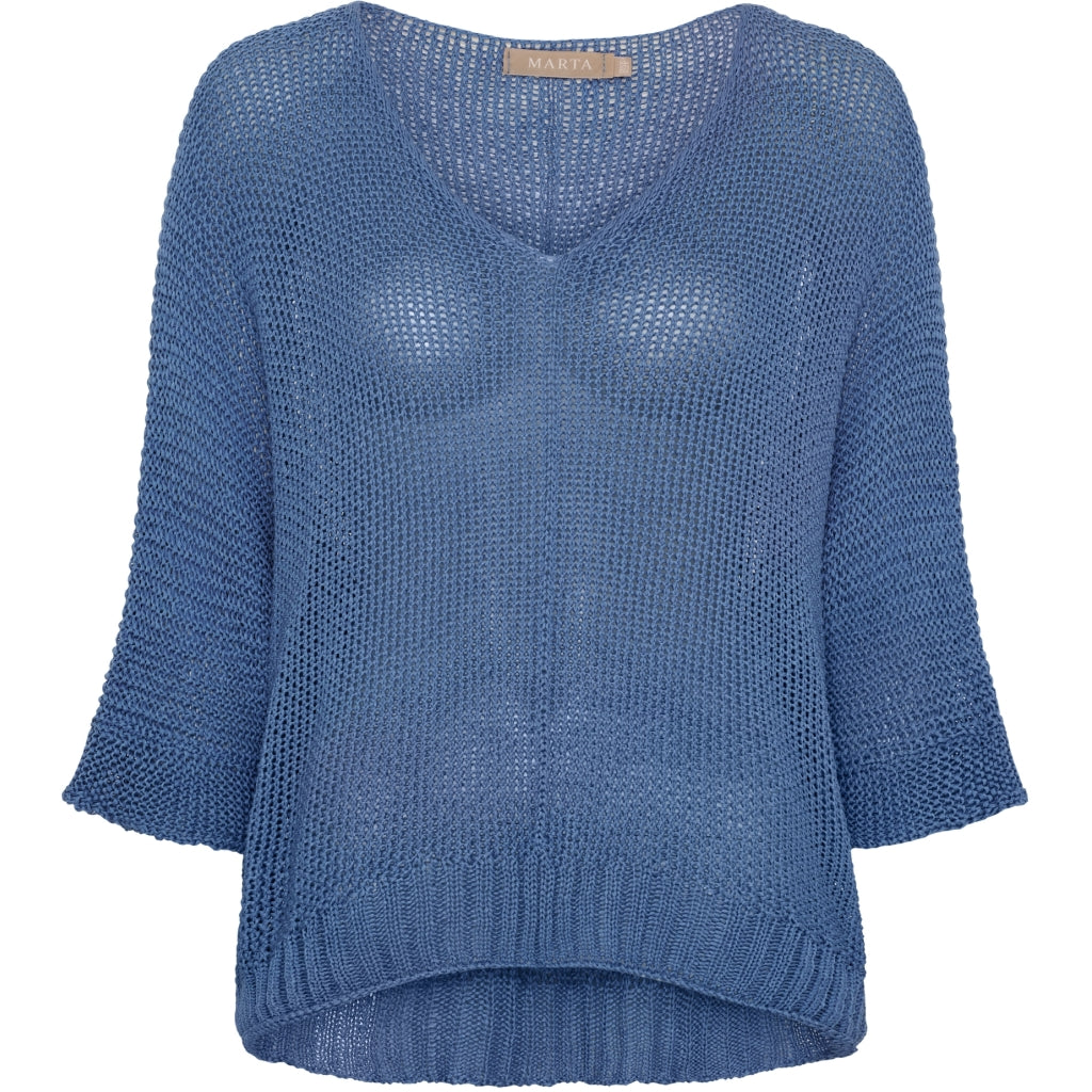 MARTA DU CHATEAU Marta du chateau dam stickad tröja 7010 Knit Jeans