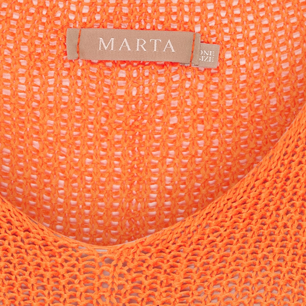 MARTA DU CHATEAU Marta du chateau dam stickad tröja 7010 Knit Orange113