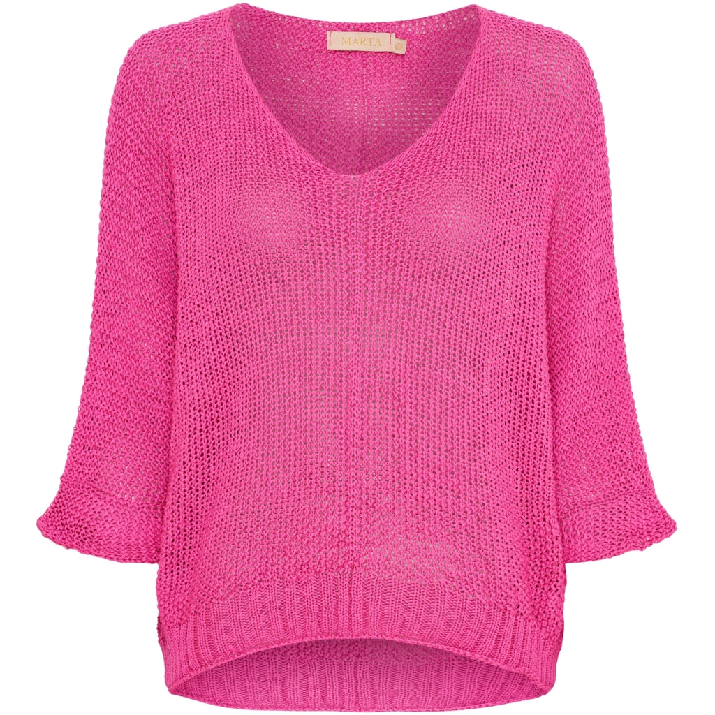 MARTA DU CHATEAU Marta du chateau dam stickad tröja 7010 Knit Pink