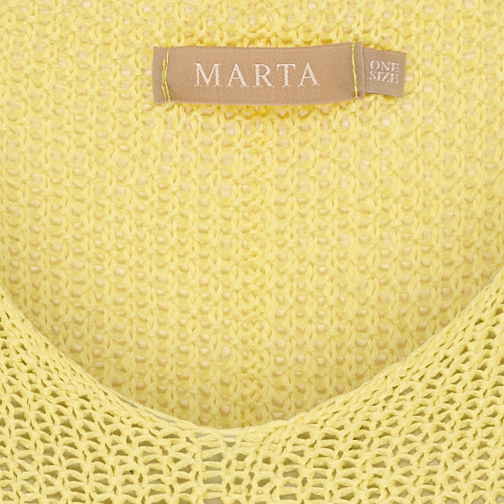 MARTA DU CHATEAU Marta du chateau dam stickad tröja 7010 Knit Yellow108