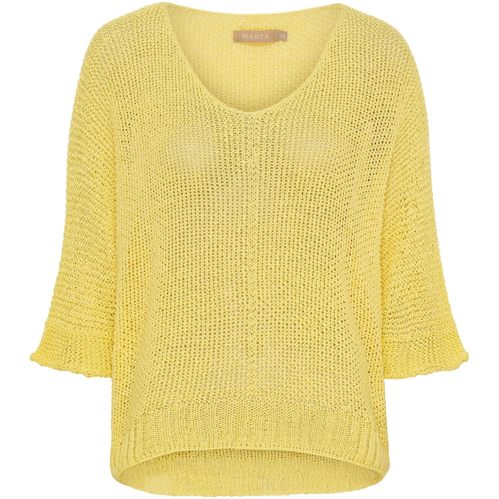 MARTA DU CHATEAU Marta du chateau dam stickad tröja 7010 Knit Yellow108
