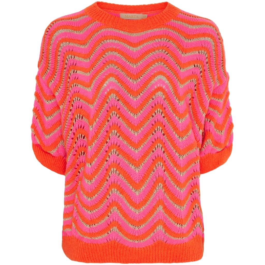 MARTA DU CHATEAU Marta du chateau dam stickad tröja MdcAlphonsine 2259 Knit Orange