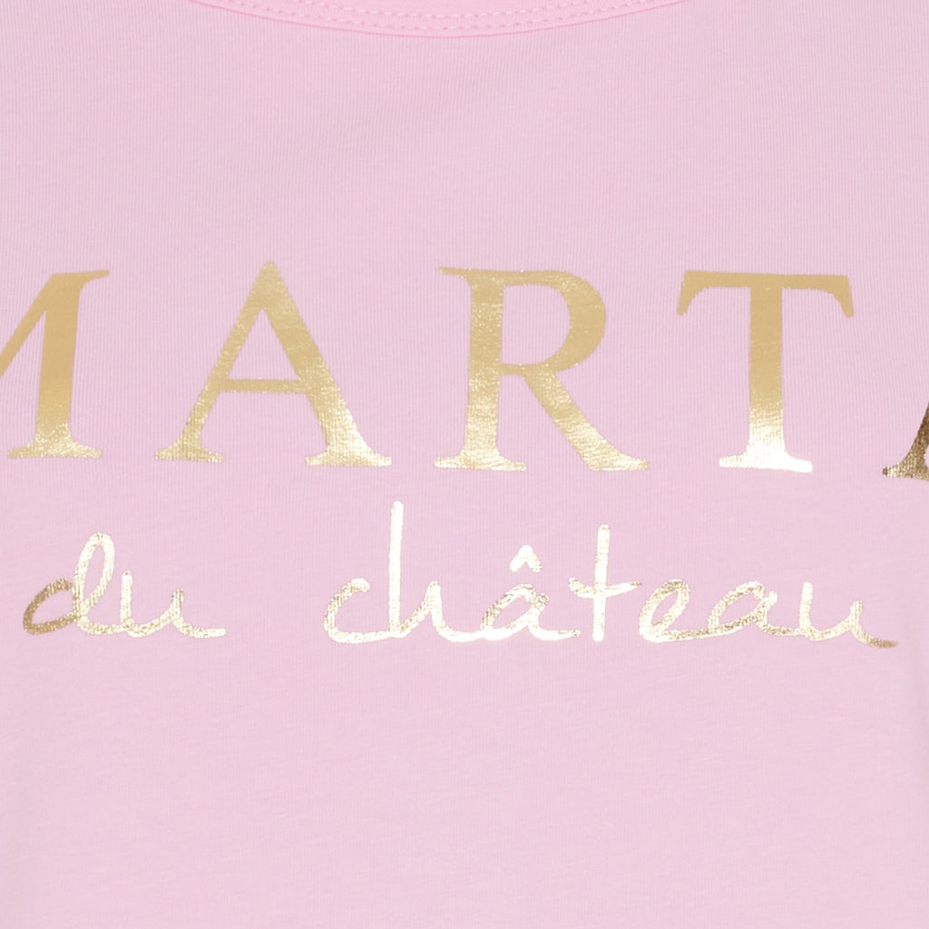 MARTA DU CHATEAU Marta du chateau dam t-shirt MT002 T-shirt Baby Pink