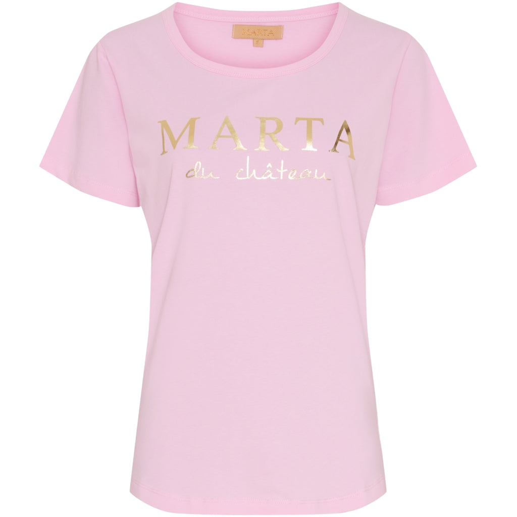 MARTA DU CHATEAU Marta du chateau dam t-shirt MT002 T-shirt Baby Pink