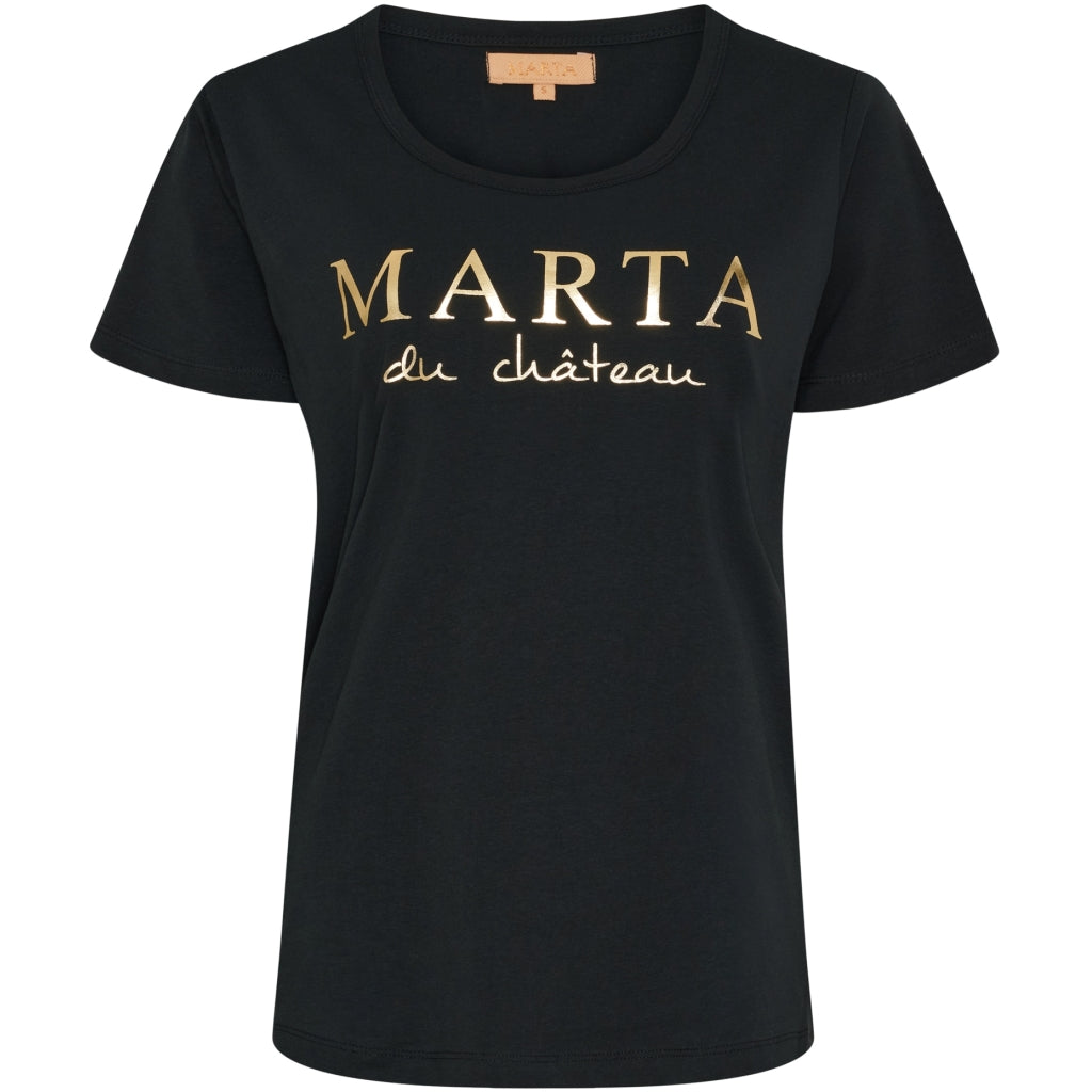 MARTA DU CHATEAU Marta du chateau dam t-shirt MT002 T-shirt Black