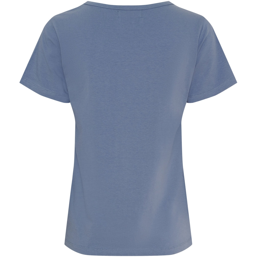 MARTA DU CHATEAU Marta du chateau dam t-shirt MT002 T-shirt Denim Blue