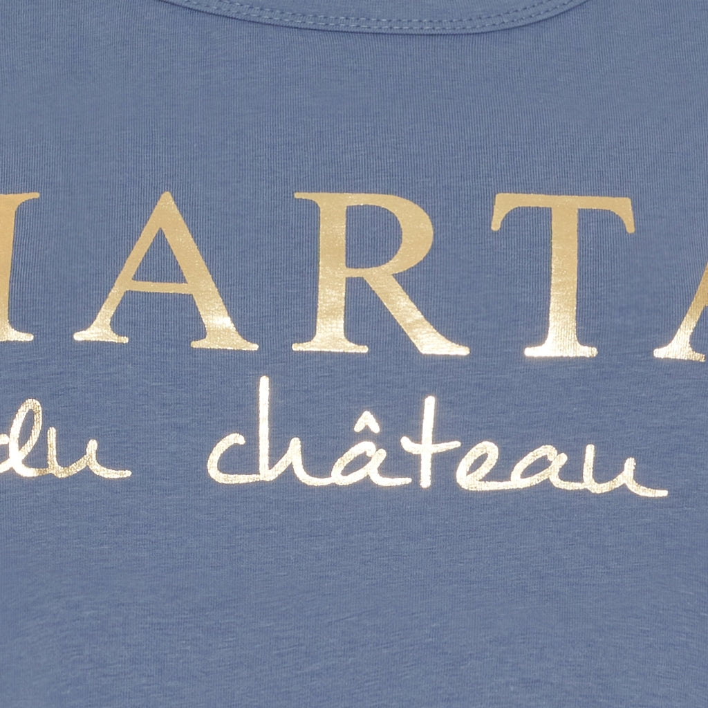 MARTA DU CHATEAU Marta du chateau dam t-shirt MT002 T-shirt Denim Blue