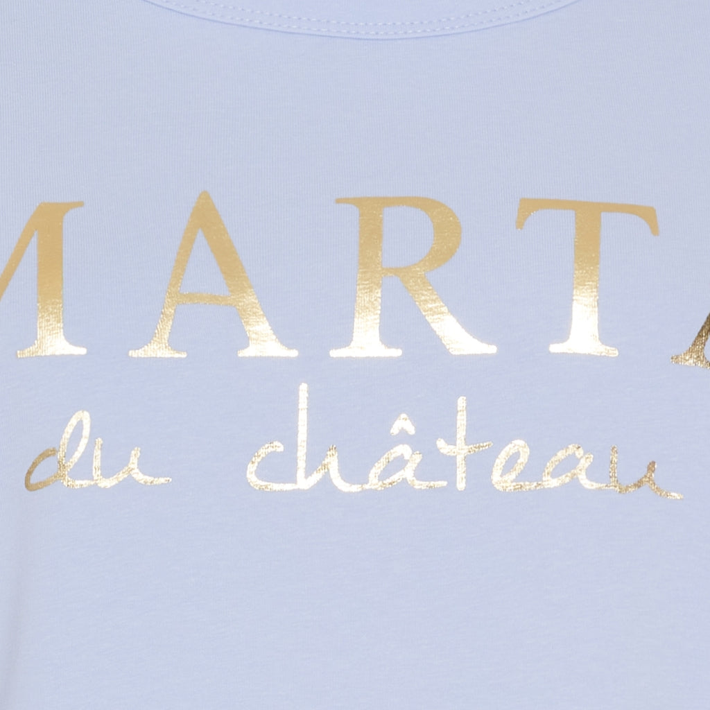 MARTA DU CHATEAU Marta du chateau dam t-shirt MT002 T-shirt Light blue