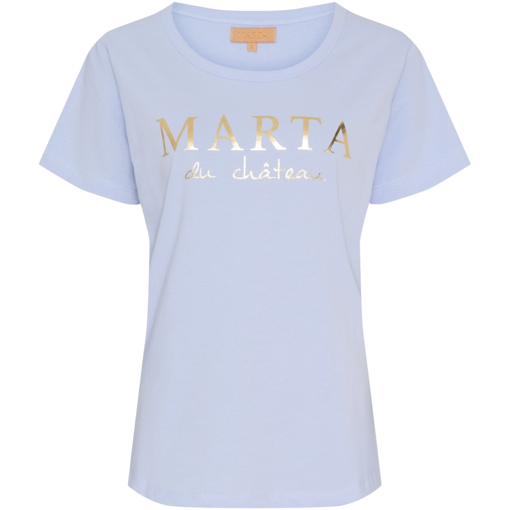 MARTA DU CHATEAU Marta du chateau dam t-shirt MT002 T-shirt Light blue