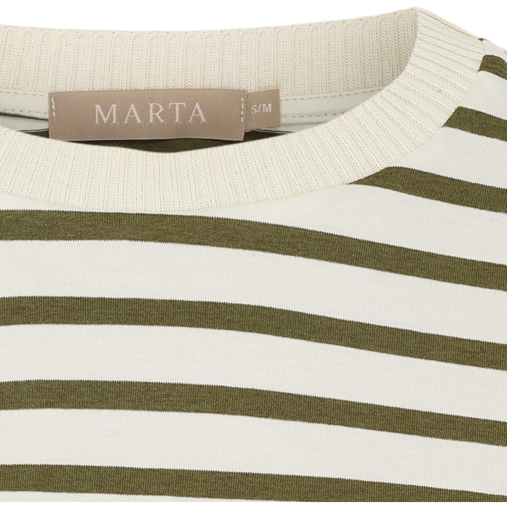 MARTA DU CHATEAU Marta du Chateau dam T-shirt MdcBrooklyn 58351 T-shirt Beige/Military