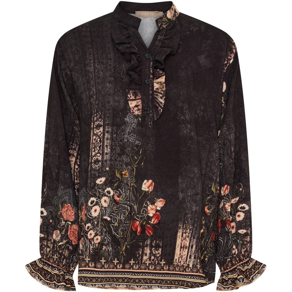 MARTA DU CHATEAU Marta du Chateau dam blus MdcJoceline 5891 Shirt Nero5295tpg