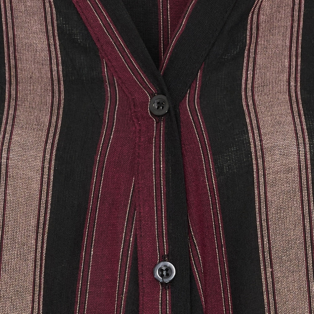 MARTA DU CHATEAU Marta du Chateau dam skjorta MdcPeyton 25161 Shirt Black/Bordeaux1