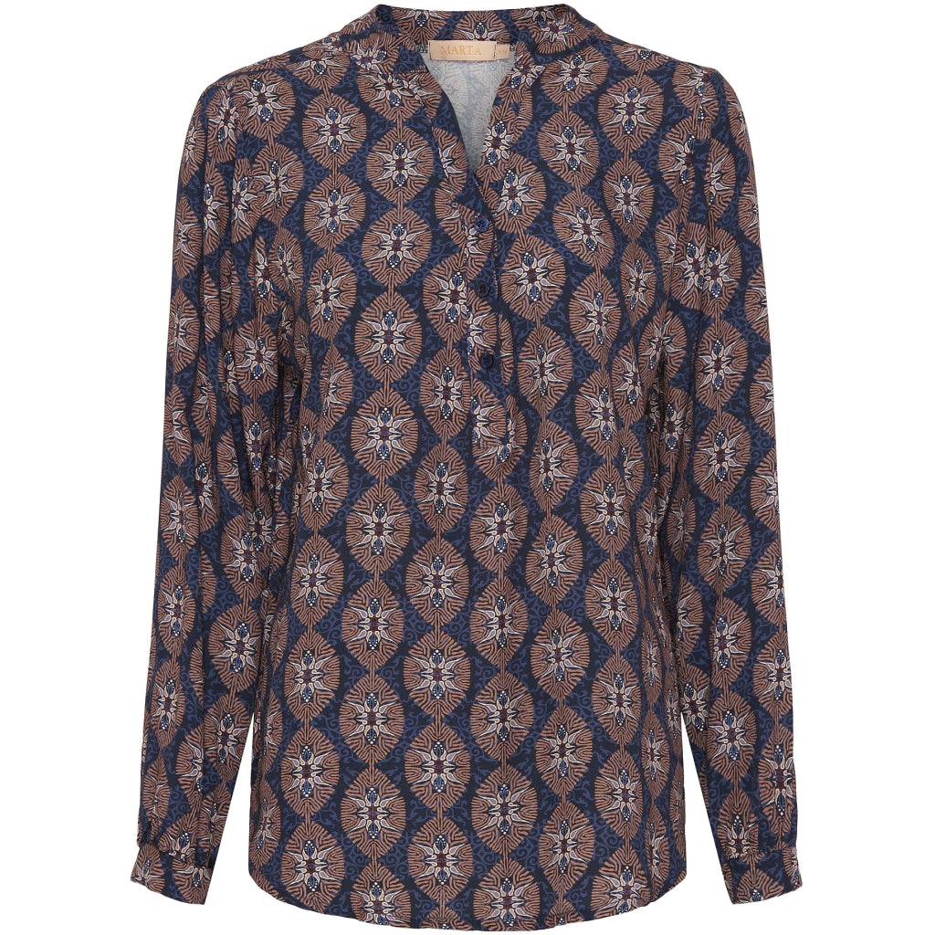 MARTA DU CHATEAU Marta du chateau dam skjorta 8128 Restudsalg Blue10