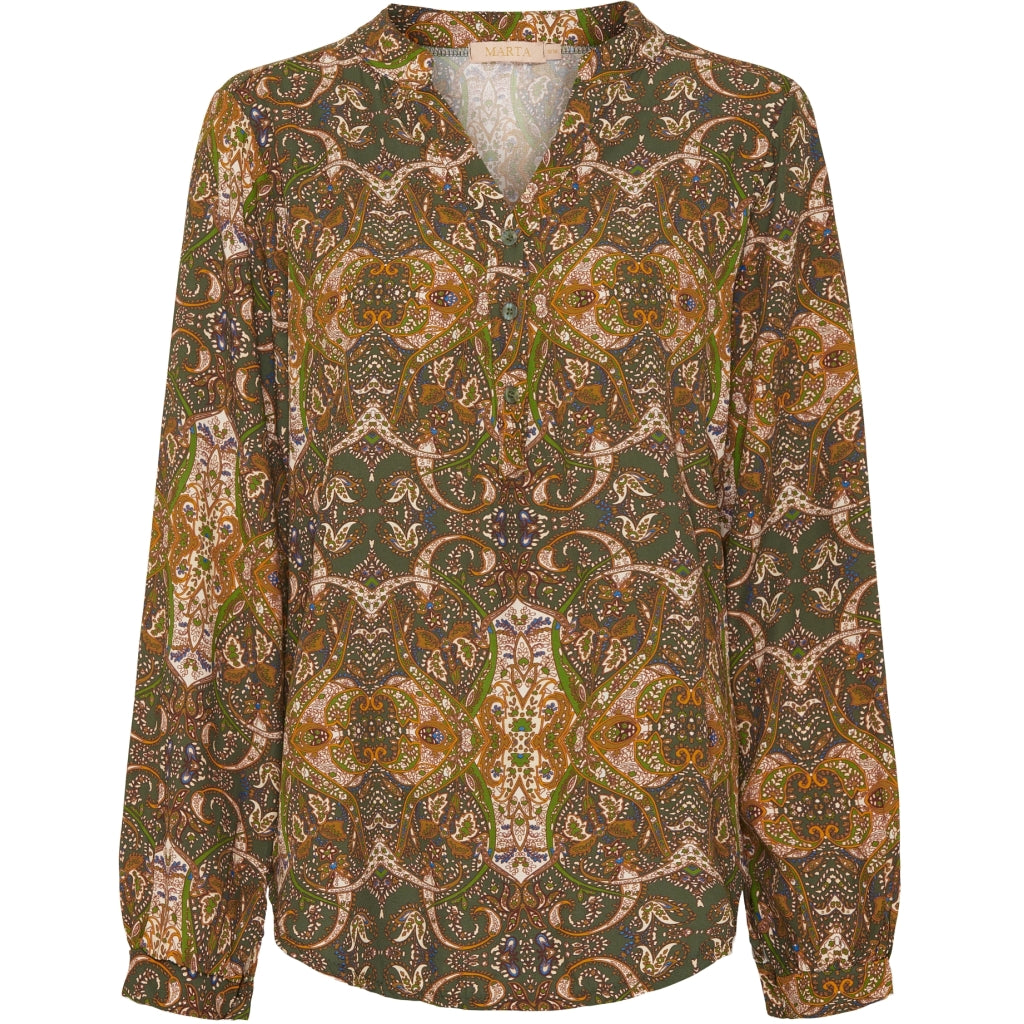 MARTA DU CHATEAU Marta du chateau dam skjorta 8128 Restudsalg Greenv20